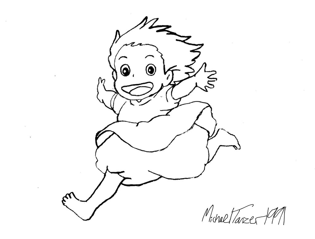 1025x779 Ponyo (Gift Sketch) By Michaeltanzer1991 - Gift Sketch