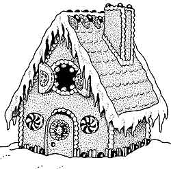 250x246 Gingerbread House Christmas Drawings Festival Collections - Gingerbread House Sketch