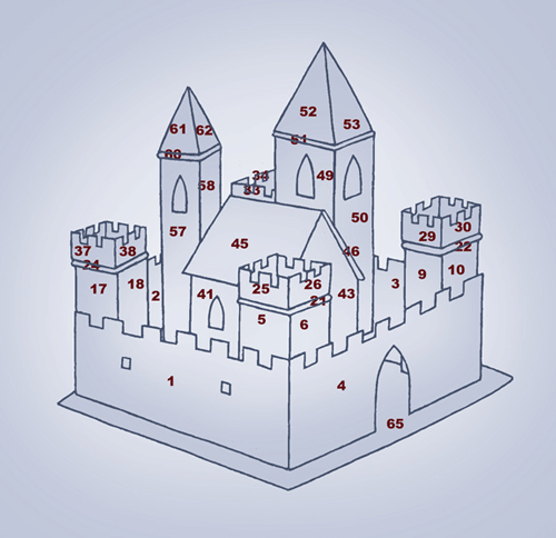 500x484 Gingerbread House Patterns Fantasy Castle - Gingerbread House Sketch