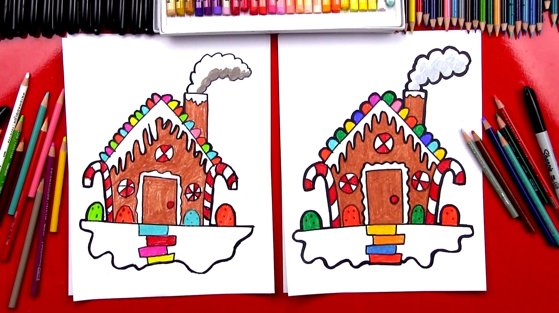 1912x1071 How To Draw A Gingerbread House - Gingerbread House Sketch