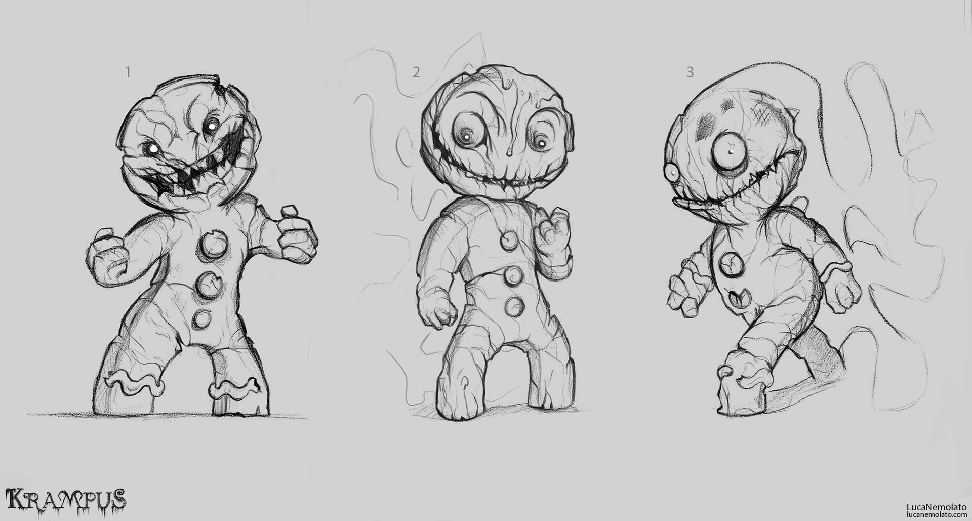 1920x1029 Artstation - Gingerbread Man Sketch