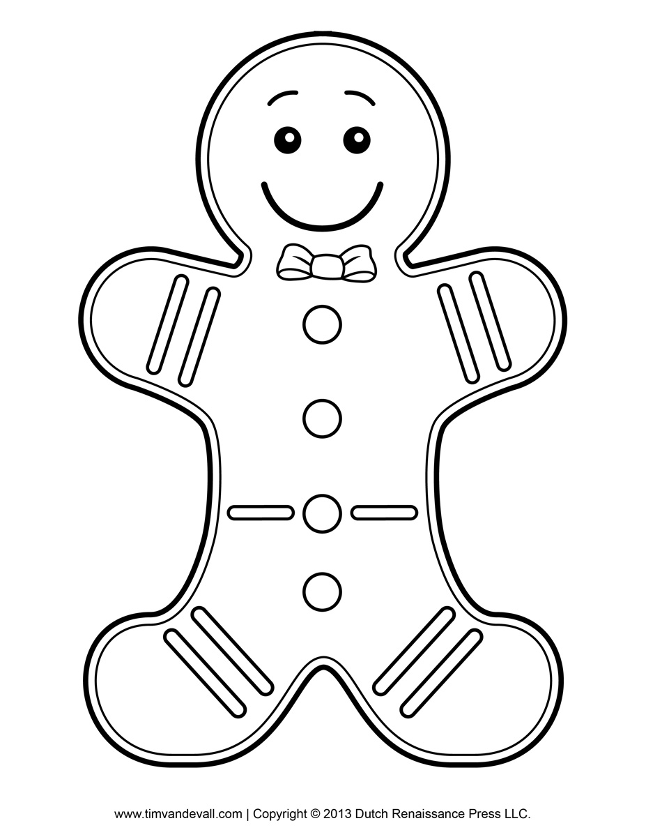927x1200 Gingerbread Clipart Sketch - Gingerbread Sketch