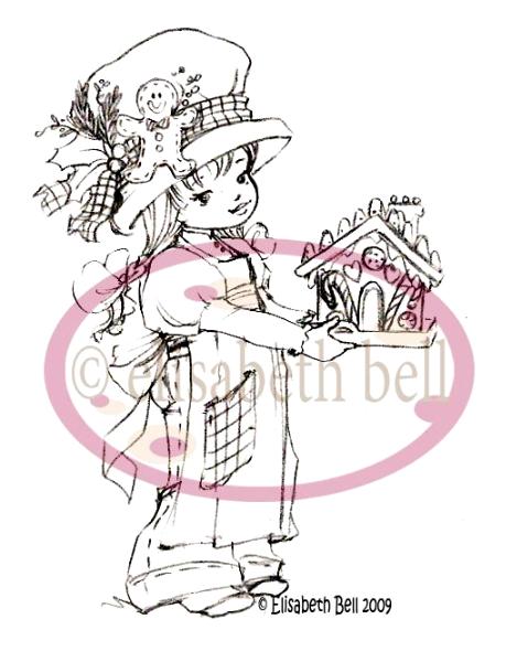 459x600 Gingerbread Corner - Gingerbread Sketch