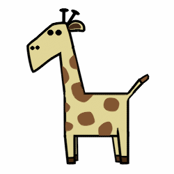250x250 Drawing A Cartoon Giraffe - Giraffe Cartoon Sketch