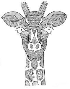 237x300 Giraffe Drawings Fine Art America - Giraffe Head Sketch