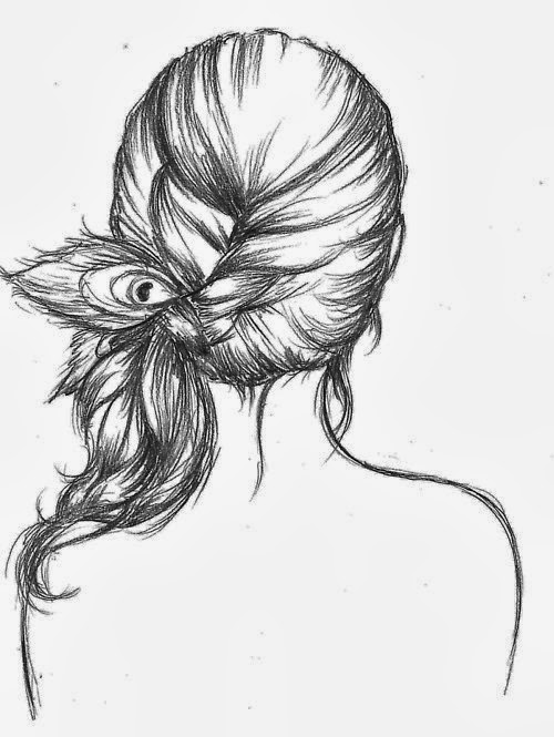 500x665 Back Side Of A Girl Drawing Steemit - Girl Back Sketch