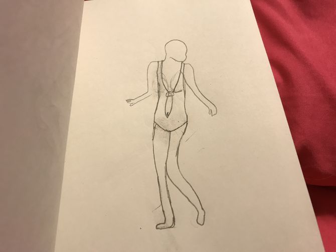 670x503 2 Clear And Easy Ways To Draw A Female Body - Girl Body Sketch