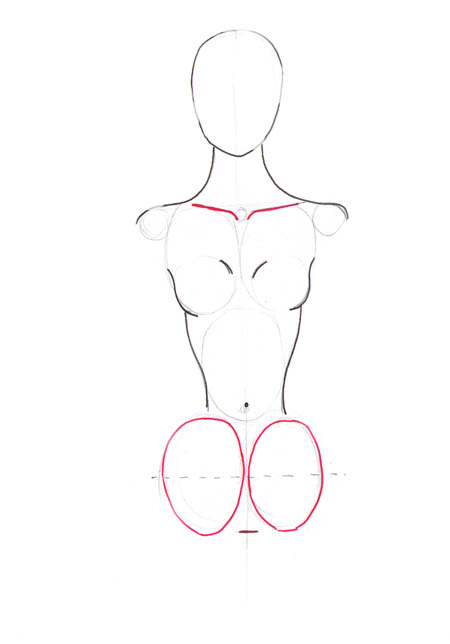 450x644 How To Draw Female Torso I Draw Fashion - Girl Body Sketch