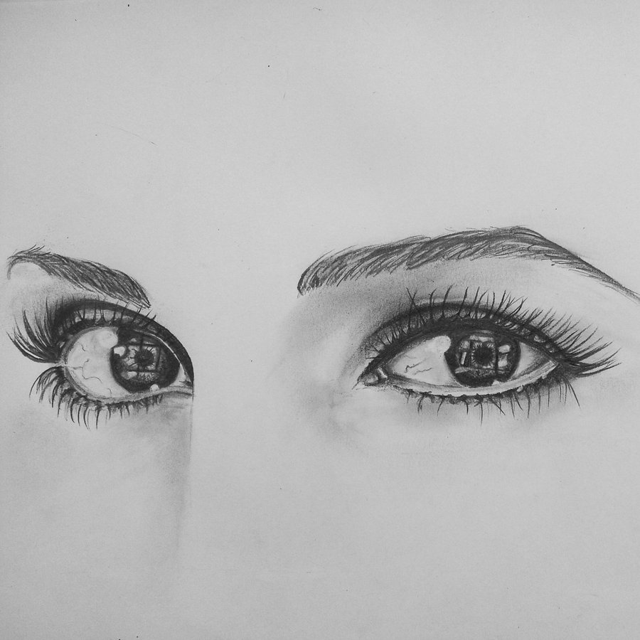 Girl Eye Sketch at PaintingValley.com | Explore collection of Girl Eye ...