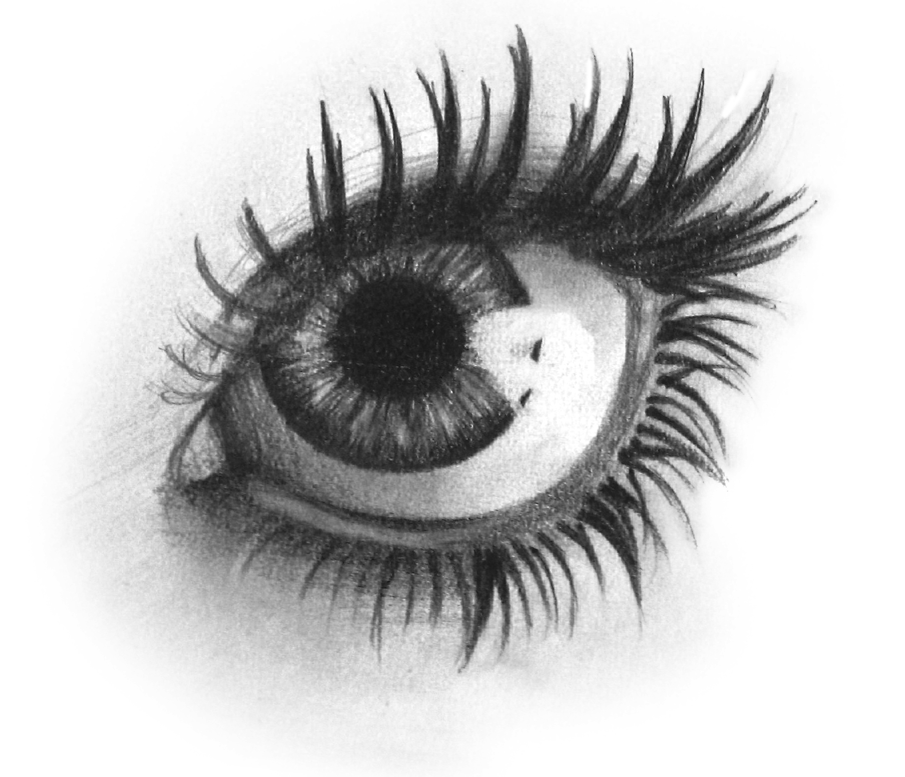 1808x1552 Girls Eyes Drawing Drawing Skill - Girl Eye Sketch