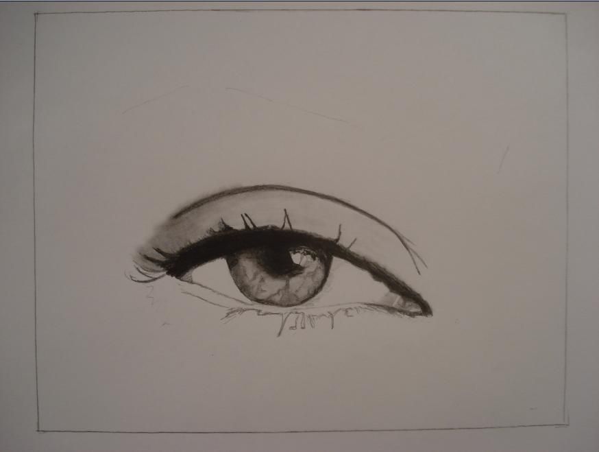 874x659 How To Draw The Female Eye 10 Steps (With Pictures) - Girl Eye Sketch