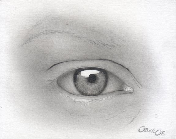 575x453 How To Draw The Female Eye Step By Step - Girl Eye Sketch