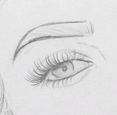 235x231 Art, Beauty, Black And White, Drawing, Eyes, Love, Make Up, Sketch - Girl Eye Sketch