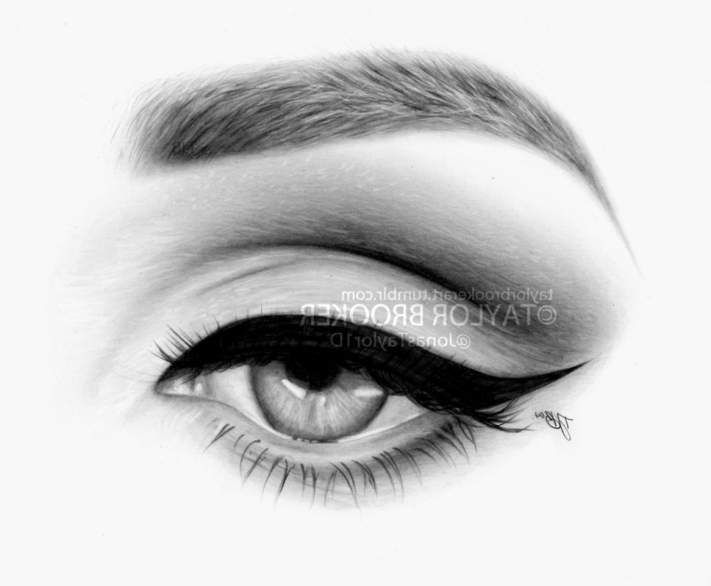 1024x845 Sketches Of Eyes - Girl Eye Sketch