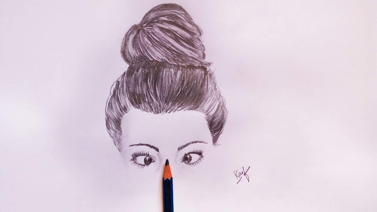 1280x720 Girl Eye Expressions Drawing Naughty Girls Sketch - Girl Eye Sketch