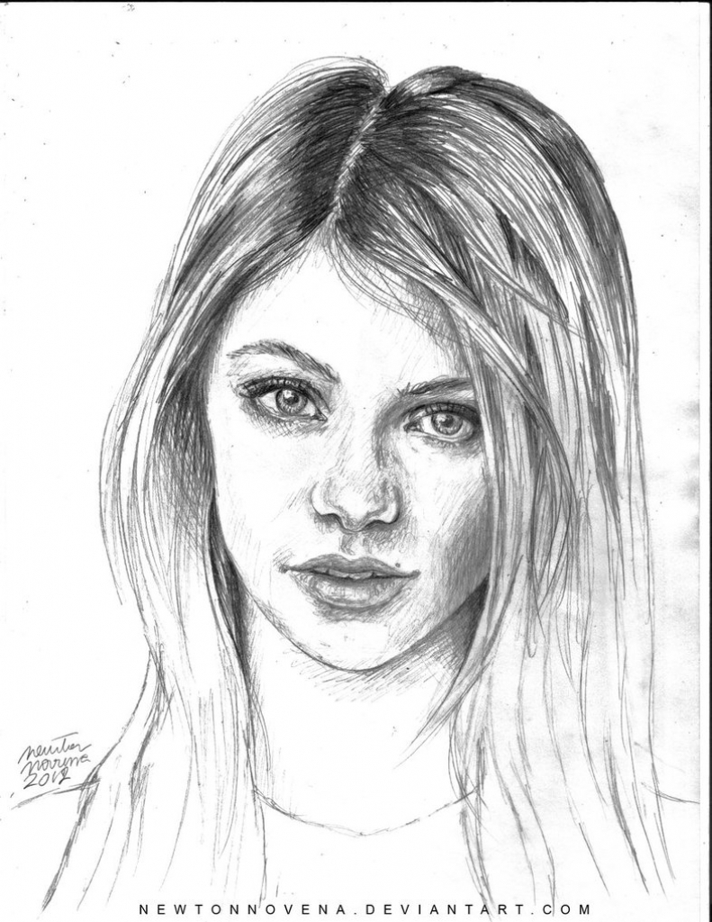 791x1024 Realistic Girl Face How To Draw Real Faces Draw Faces Stepstep - Girl Face Sketch