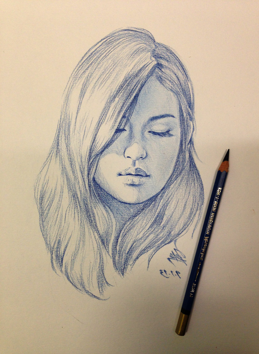 900x1229 Sketching Girl Faces Pictures Realistic Girl Face Sketch Side - Girl Face Sketch