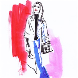254x254 Famous Illustrators And Artists From London, Uk, Us, Fr And Au - Girl Fashion Sketch