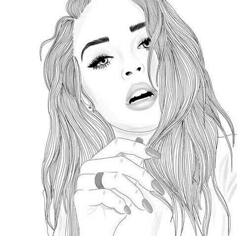 480x477 Drawing Site Model Uploaded By G. On We Heart It - Girl Model Sketch