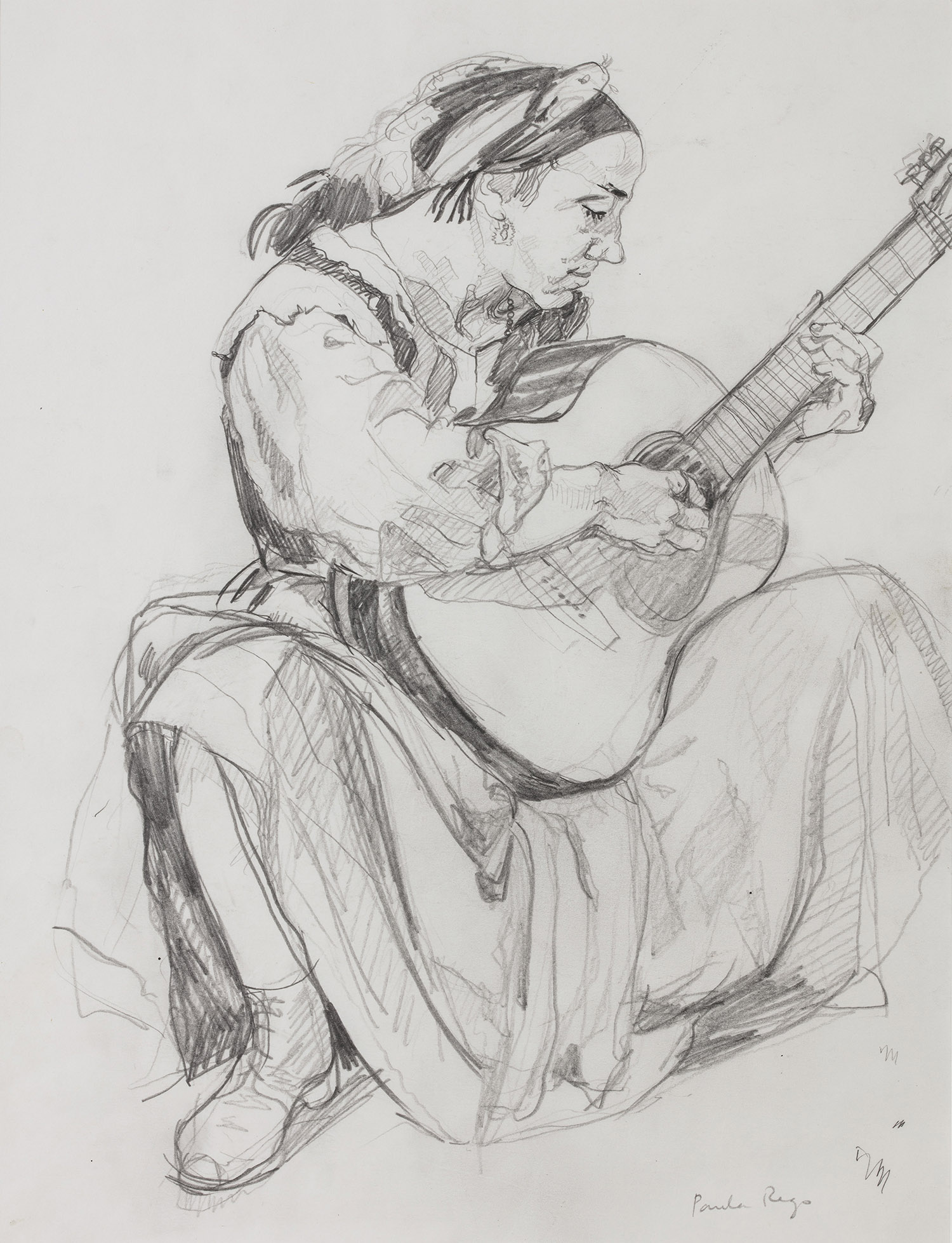 1500x1957 Girl Playing Guitar Marlborough - Girl Playing Guitar Sketch