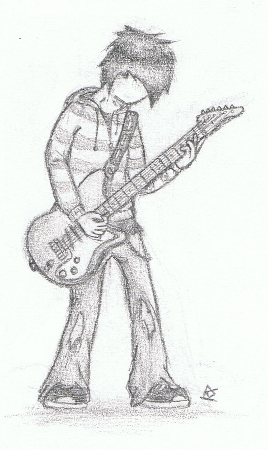 872x1464 The Domain Name Is For Sale Draw It! - Girl Playing Guitar Sketch