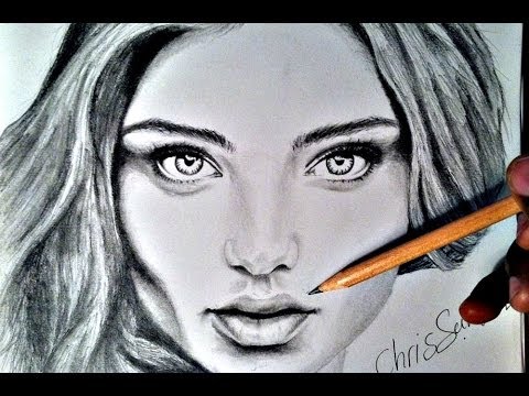 480x360 How To Draw Female Portrait (With Pencil) - Girl Portrait Sketch
