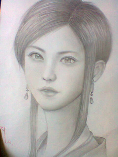 480x640 Random Chinese Girl Portrait By Mari945 - Girl Portrait Sketch