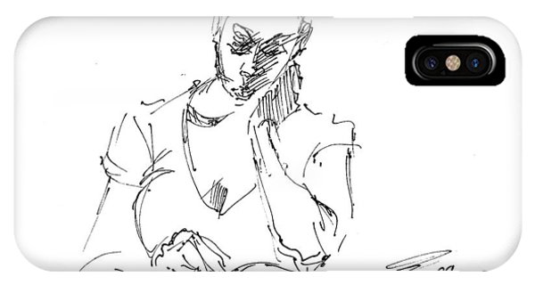 600x320 Sketch Book Iphone Cases Fine Art America - Girl Reading A Book Sketch