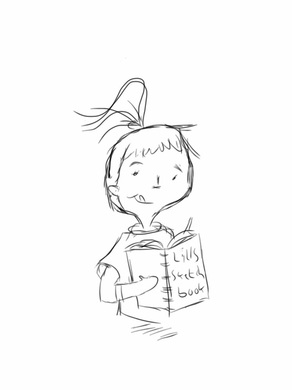 292x390 Blog - Girl Reading A Book Sketch