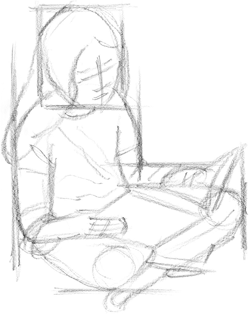 812x1024 How To Draw A Girl Reading A Book - Girl Reading Book Sketch