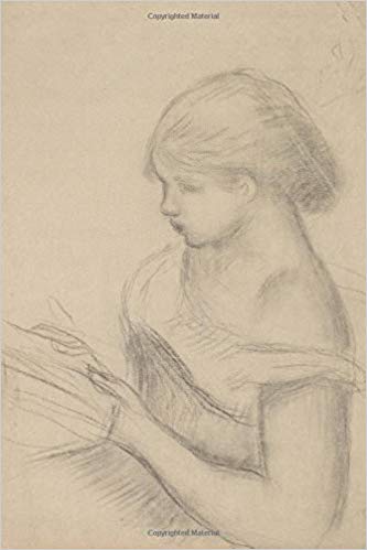 333x499 Buy A Girl Reading With A Sketch Of Seated Woman Journal Book - Girl Reading Book Sketch