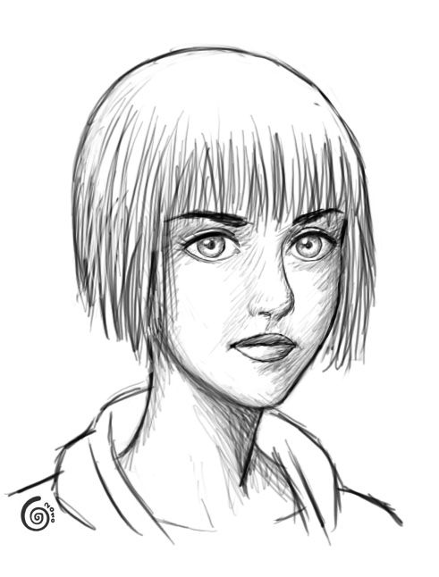 491x646 Face Sketches - Girl Sketch Face