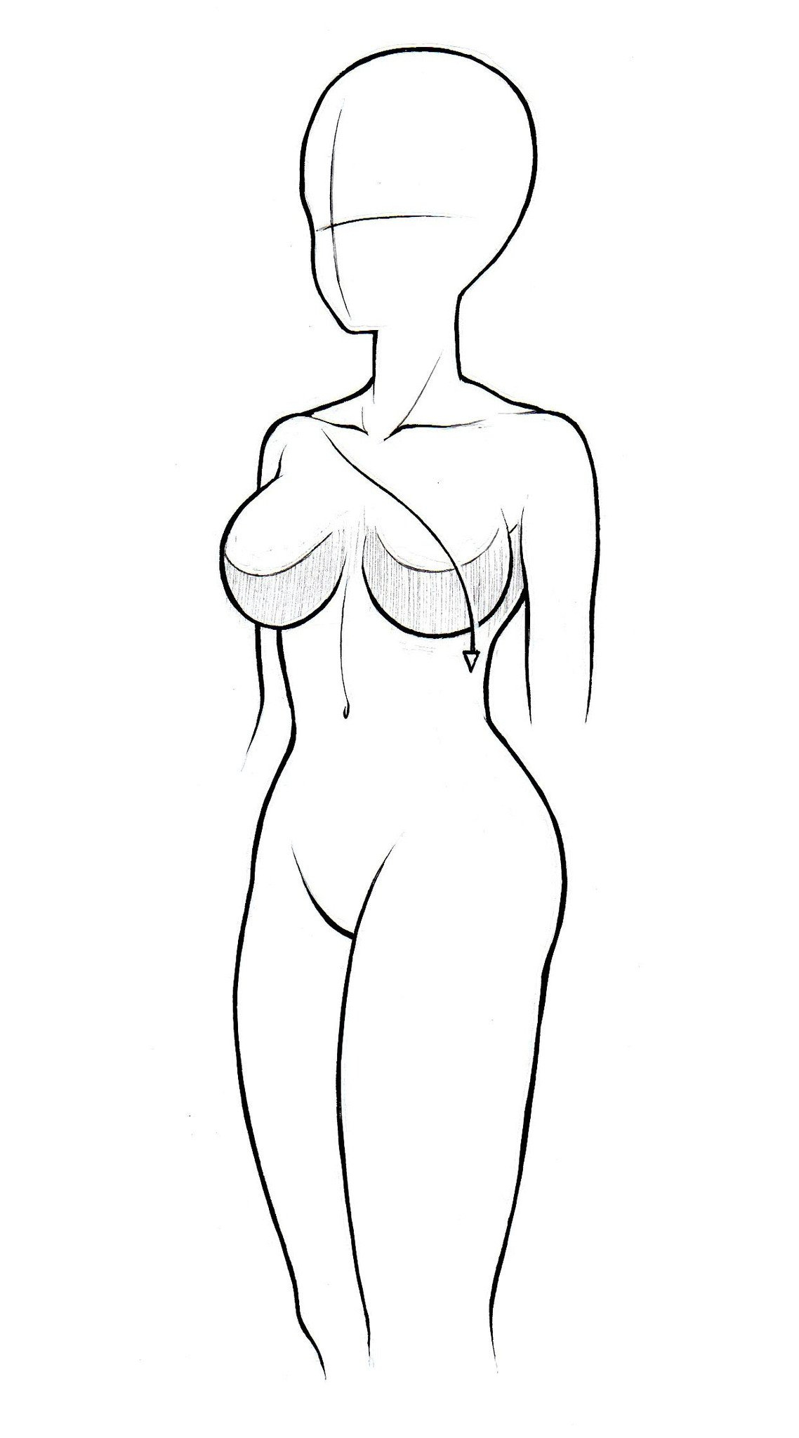 1138x2048 Anime Girl Full Body Drawing Anime Girl Sketch Full Body - Girl Sketch Full Body