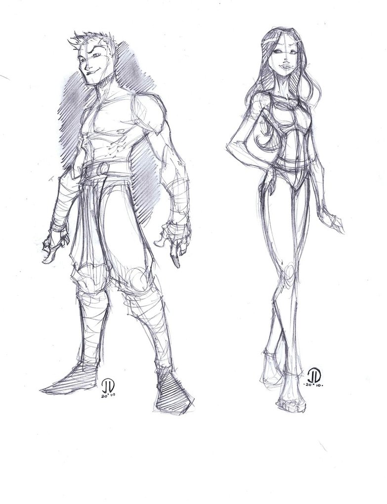 783x1020 Guy And Girl Sketch By Joeyvazquez - Girl Sketch Full Body