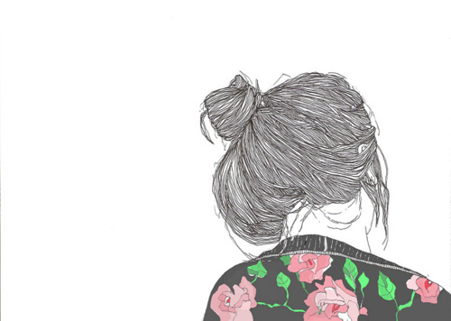 500x356 Hipster Girl Sketch Tumblr - Girl Sketch Tumblr