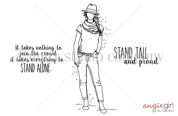 618x405 Drew Girl - Girl Standing Sketch