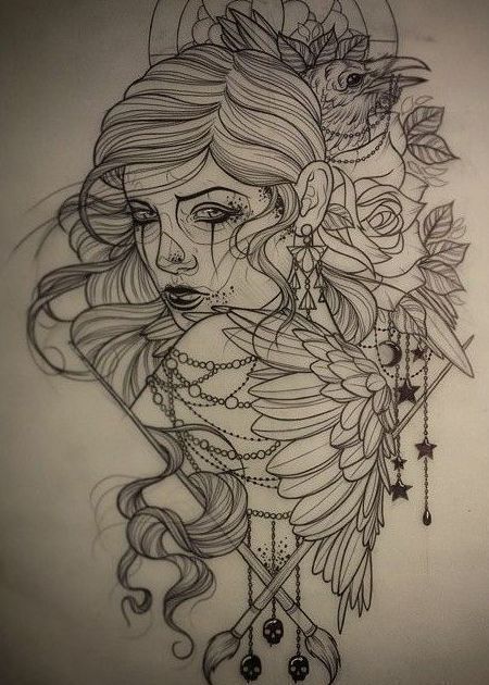 670+ Free Tattoo Design Girl Idea Tattoo