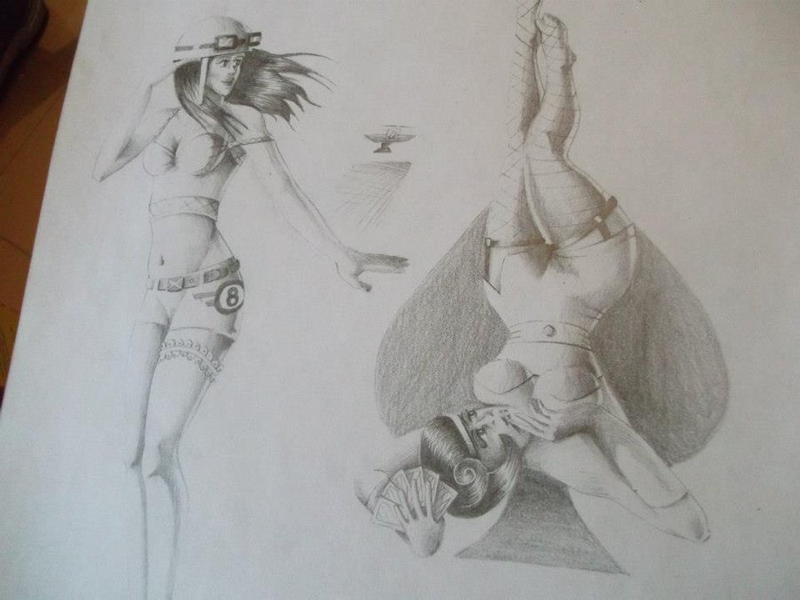 900x675 Pin Up Girl Tattoo Sketches - Girl Tattoo Sketches