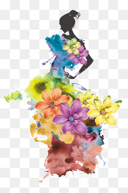 260x391 Flower Sketch Png Images Vectors And Psd Files Free Download - Girl With Flower Sketch