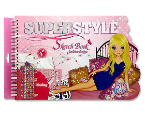 300x240 Super Style Sketch Book Girls Fashion Design Book Sticker - Girls Sketch Book