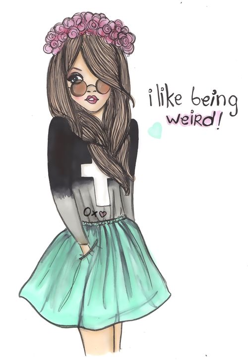 500x728 Gallery Cool Girly Drawings, - Girly Sketches