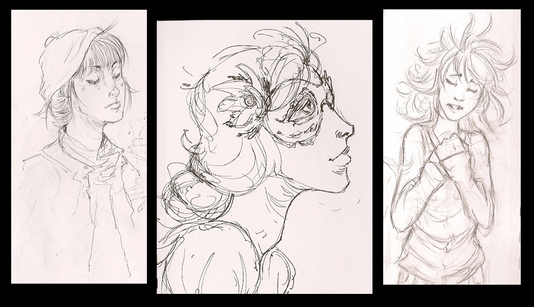 1101x634 Girly Sketches By Clairictures - Girly Sketches