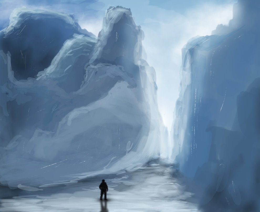 990x807 Glacier Sketch By Dave Simon - Glacier Sketch