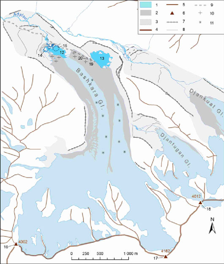 765x900 Sketch Map Of The Study Area. 1 Glaciers And Snow Patches, 2 - Glacier Sketch