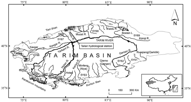 624x333 Sketch Map Showing The River System And Glacier Distribution In - Glacier Sketch