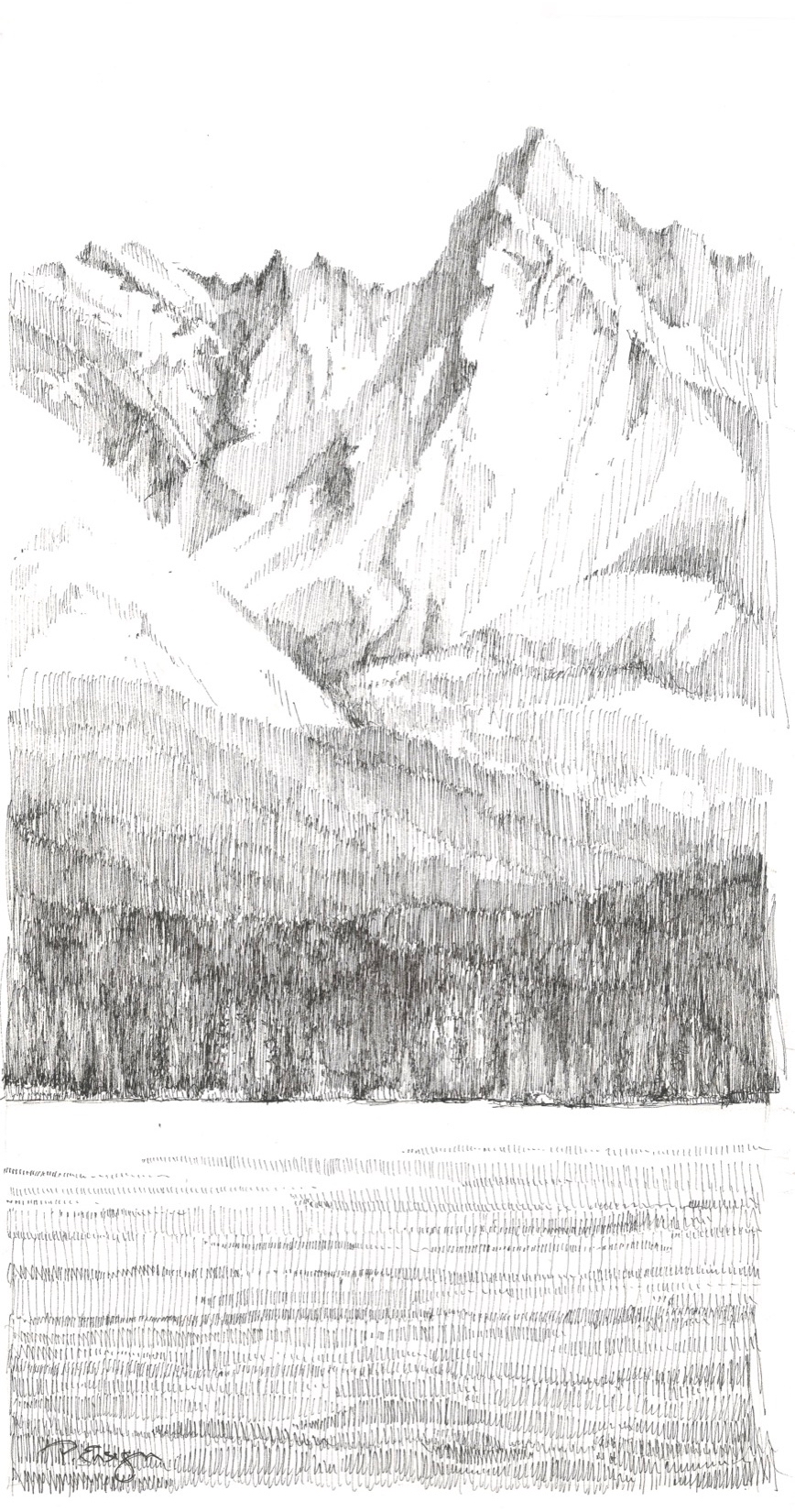 Glacier Sketch at PaintingValley.com | Explore collection of Glacier Sketch