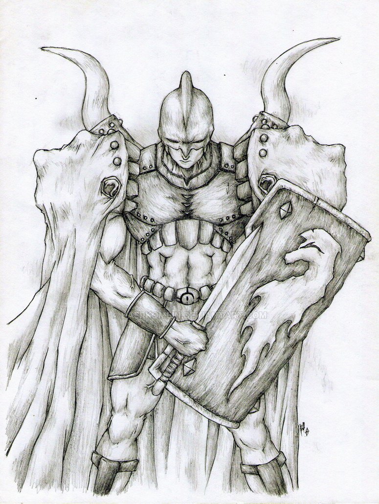 775x1030 Gladiator Sketch By Daerkomein - Gladiator Sketch