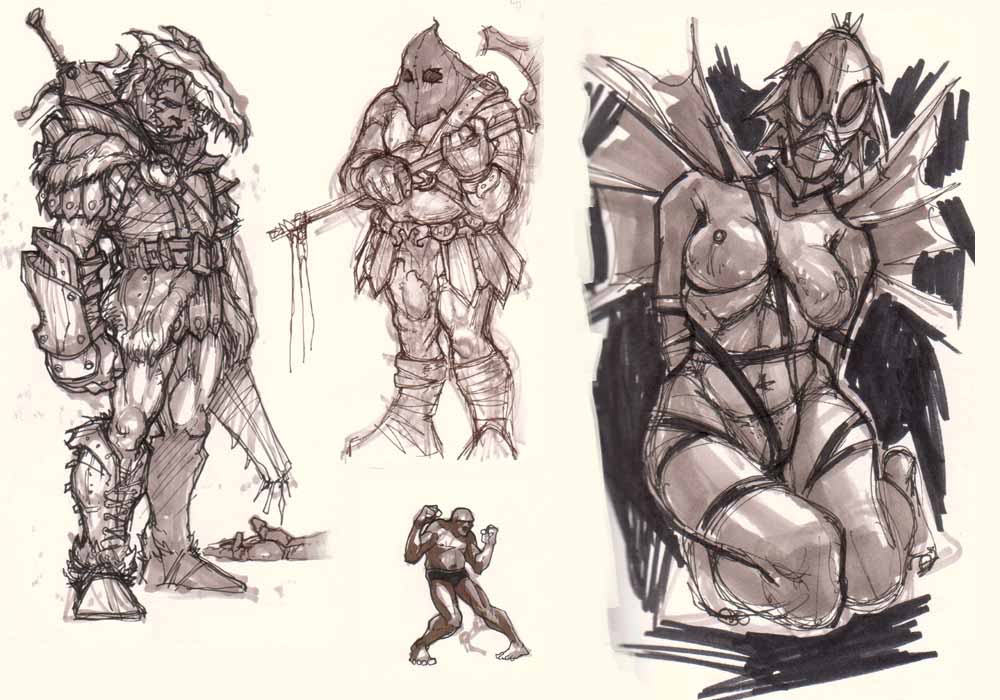 1000x700 Sketchbook Stubble On The Rubble ( Gladiator Speed Paint - Gladiator Sketch