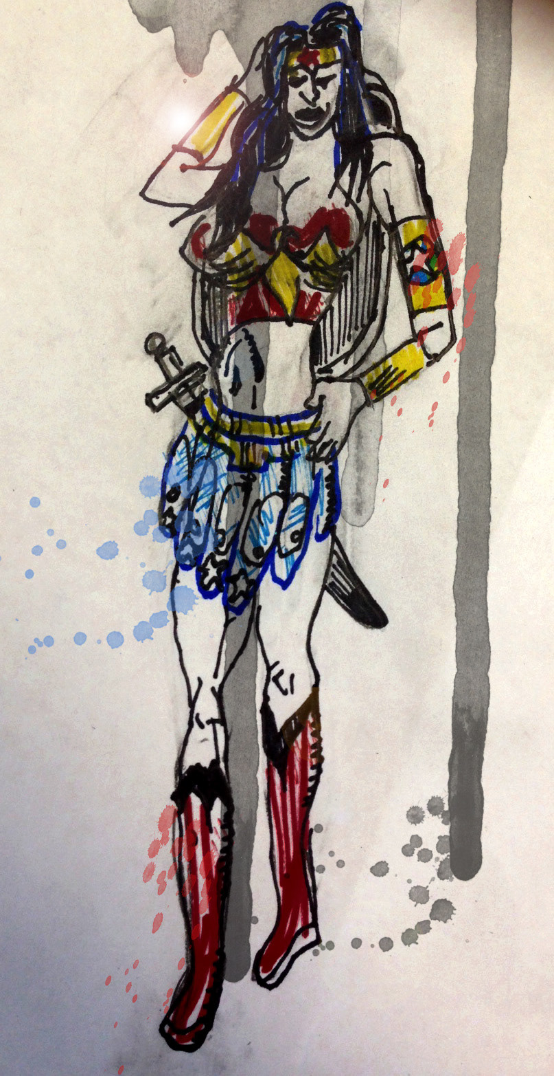 807x1565 Charlie Ans - Gladiator Sketch