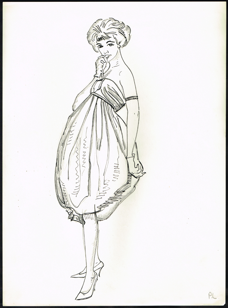 739x1000 Sketches [Glamour] (Set Of Three) By Patrick Leonard Hrha (1918 - Glamour Sketch